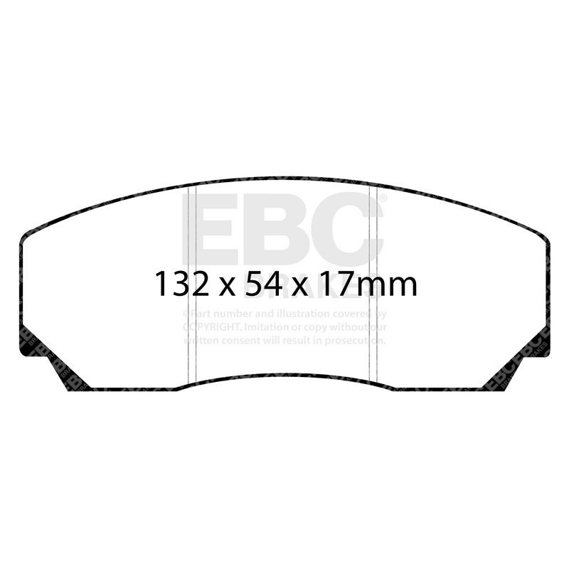 EBC Brakes Комплект накладки за високо натоварване
