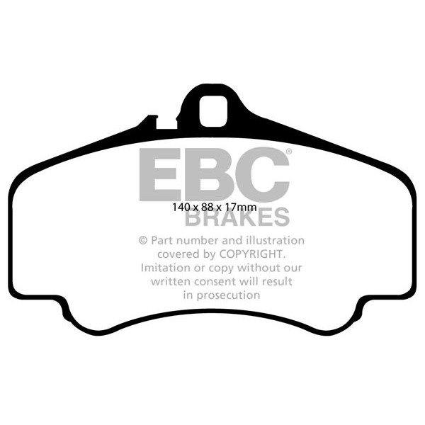 EBC Brakes Комплект накладки за високо натоварване