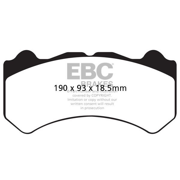 EBC Brakes Комплект накладки за високо натоварване