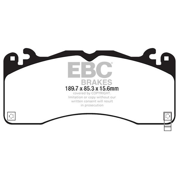 EBC Brakes Комплект накладки за високо натоварване