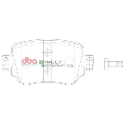 Снимка на Комплект накладки за високо натоварване DBA Australia DB15009SP за Audi Q3 8U 1.4 TSI - 150 к.с. бензин