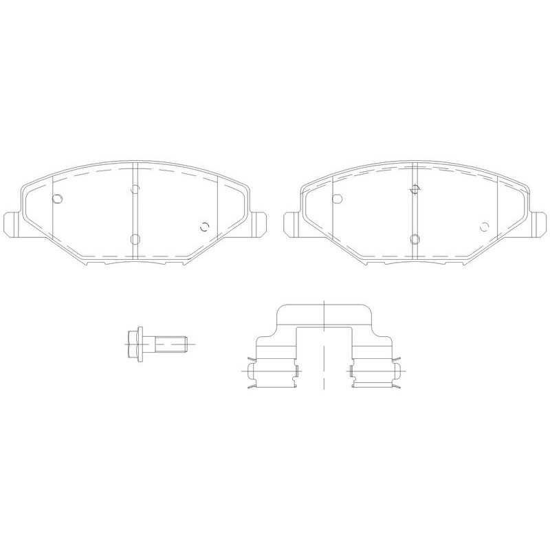 Снимка на Комплект накладки за високо натоварване DBA Australia DB15024XP за Skoda Fabia (NJ3) 1.2 TSI - 90 к.с. бензин