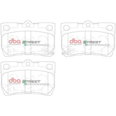 Снимка на Комплект накладки за високо натоварване DBA Australia DB1854SP за Lexus IS Saloon (XE2,SE2) 250 (GSE20) - 208 к.с. бензин