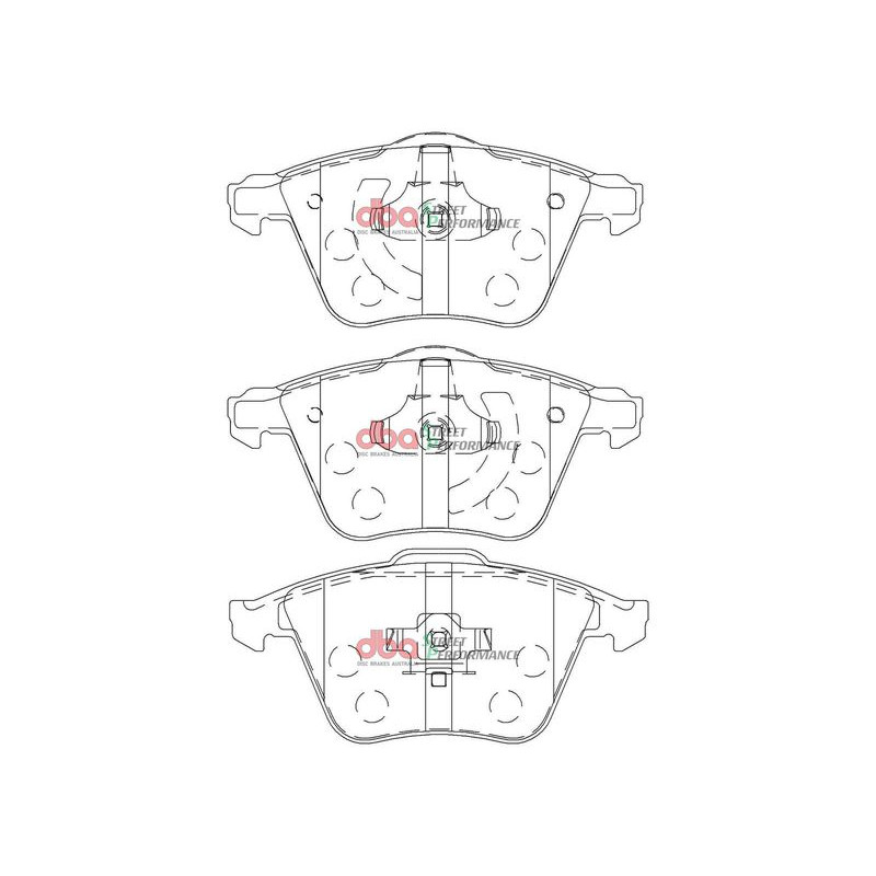 Снимка на Комплект накладки за високо натоварване DBA Australia DB2176SP за Mazda 3 Hatchback (BL) 2.3 MPS Turbo (BL14) - 260 к.с. бензин