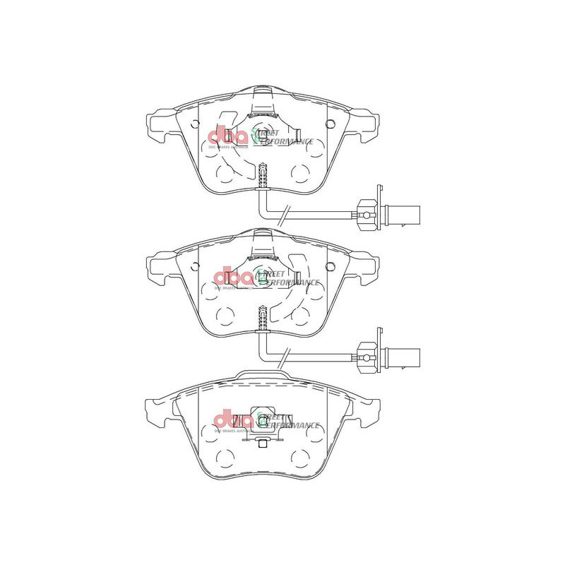 Снимка на Комплект накладки за високо натоварване DBA Australia DB2210SP за VW EOS (1F7,1F8) 2.0 TDI 16V - 140 к.с. дизел