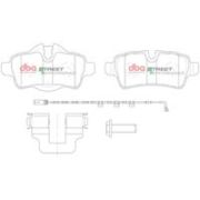 комплект накладки за високо натоварване DBA Australia DB2214SP Mini Clubvan (R55) Cooper