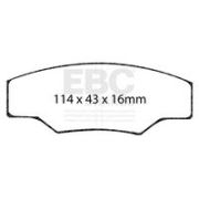 комплект накладки за високо натоварване EBC Brakes DP8003RPX