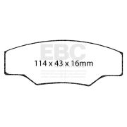 Снимка 1 на Комплект накладки за високо натоварване EBC Brakes DP8003RPX