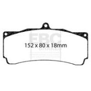 комплект накладки за високо натоварване EBC Brakes DP8006RPX BMW 5 Touring (G31) 520 d