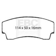 комплект накладки за високо натоварване EBC Brakes DP8008RPX Lotus Esprit S4 (082) 3.5 V8 32V Turbo