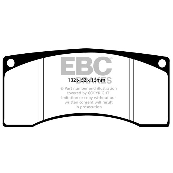 Снимка на Комплект накладки за високо натоварване EBC Brakes DP8016RP1 за Subaru Impreza Sedan (GC) 2.0 i AWD (GC8) - 115 к.с. бензин