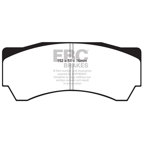 Снимка на Комплект накладки за високо натоварване EBC Brakes DP8063RP1 за Mercedes S-class Saloon (w221) S 500 CGI 4-matic (221.094, 221.194) - 435 к.с. бензин