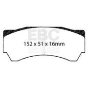 комплект накладки за високо натоварване EBC Brakes DP8063RPX Mercedes S-class Saloon (w221) S 500 CGI 4-matic (221.094, 221.194)