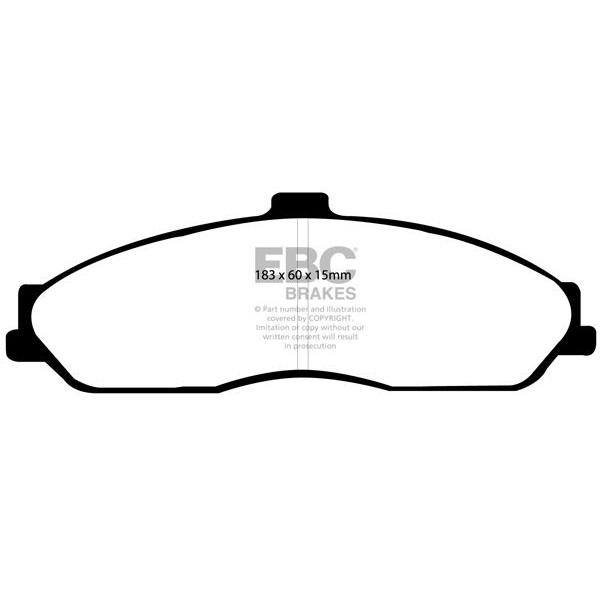 Снимка на Комплект накладки за високо натоварване EBC Brakes DP81162RPX за Chevrolet CORVETTE (C8) 6.2 - 481 к.с. бензин