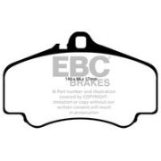 комплект накладки за високо натоварване EBC Brakes DP81454RPX Porsche 911 (996) 3.6 GT2