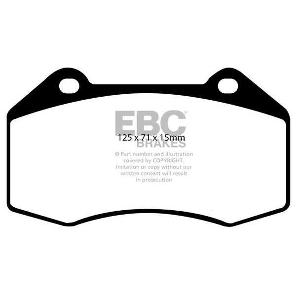 Снимка на Комплект накладки за високо натоварване EBC Brakes DP81539RP1 за Opel Astra K (B16) 1.6 Turbo (68) - 200 к.с. бензин