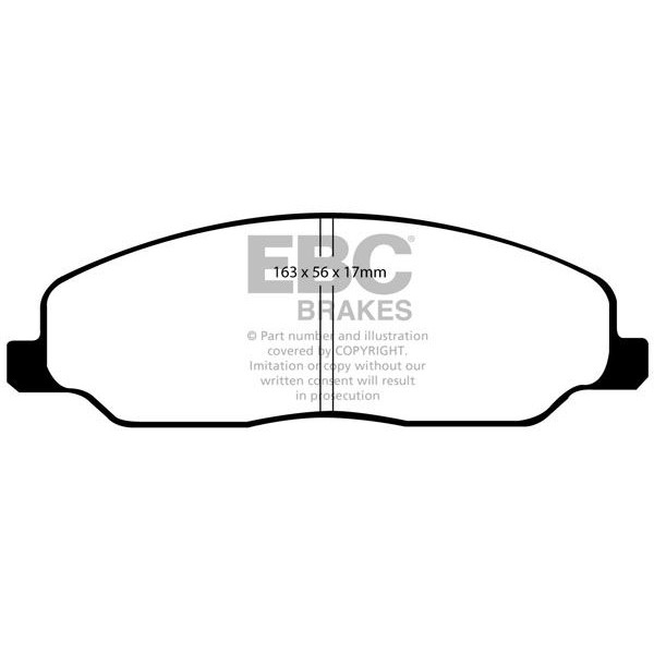 Снимка на Комплект накладки за високо натоварване EBC Brakes DP81740RPX за Ford Mustang Coupe 2004 4.6 V8 - 320 к.с. бензин