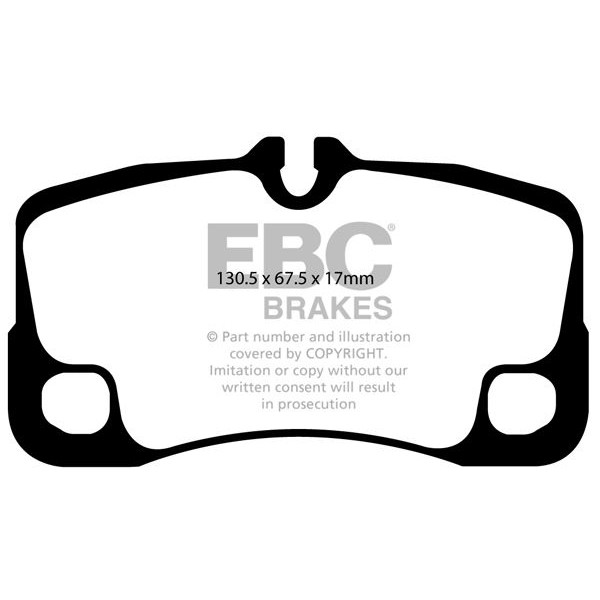 Снимка на Комплект накладки за високо натоварване EBC Brakes DP81930RPX за Porsche 911 (997) 3.8 GT3 - 435 к.с. бензин