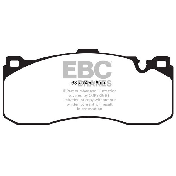 Снимка на Комплект накладки за високо натоварване EBC Brakes DP81995RPX за BMW 1 Cabrio E88 135 i - 306 к.с. бензин