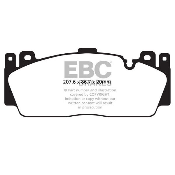Снимка на Комплект накладки за високо натоварване EBC Brakes DP82148RP1 за BMW 8 Gran Coupe G16, F93 M8 Competition - 625 к.с. бензин