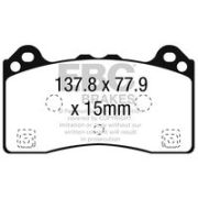 комплект накладки за високо натоварване EBC Brakes DP82274RPX Ford Focus 3 Hatchback 2.3 RS AWD