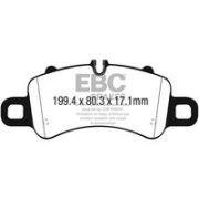 комплект накладки за високо натоварване EBC Brakes DP82307RPX Porsche Cayman 718 (982) S 2.5 (982130, 982131)