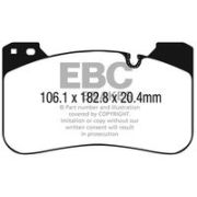 комплект накладки за високо натоварване EBC Brakes DP82331RPX BMW 8 Gran Coupe G16, F93 M8 Competition