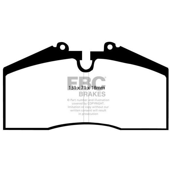 Снимка на Комплект накладки за високо натоварване EBC Brakes DP8767RP1 за Porsche 944 2.5 Turbo - 250 к.с. бензин