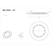 спирачен диск за високо натоварване DBA Australia DBA52399.1