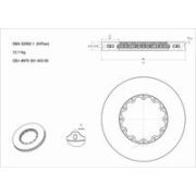 спирачен диск за високо натоварване DBA Australia DBA52592.1S Porsche Panamera (970) 3.0 4S