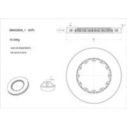 спирачен диск за високо натоварване DBA Australia DBA52834SLVS Audi R8 5.2 FSI quattro