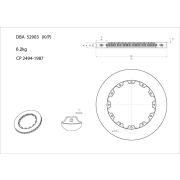 Снимка 1 на Спирачен диск за високо натоварване DBA Australia DBA52903.1LS