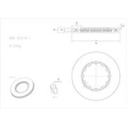 спирачен диск за високо натоварване DBA Australia DBA52218.1 Mitsubishi Lancer 6 Saloon (CK,PA,CE) EVO V (CP9A)