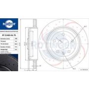 спирачен диск ROTINGER GRAPHITE DRILLED & SLOTTED PLUS RT 21465-GL T5 Jeep Grand Cherokee 4 (WK) 6.4 SRT8 4x4