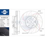 спирачен диск ROTINGER GRAPHITE DRILLED & SLOTTED PLUS RT 21536-GL T5 Honda Civic 9 Tourer (FK) 1.6 i-DTEC (FK3)