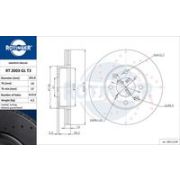 спирачен диск ROTINGER GRAPHITE DRILLED RT 2003-GL T3 Honda Integra (DA) 1.5 (DA4)