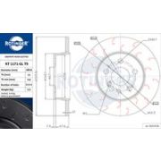 спирачен диск ROTINGER GRAPHITE HOOK SLOTTED RT 1171-GL T9 Mercedes S-class Saloon (w140) S 350 Turbo-D (140.134)
