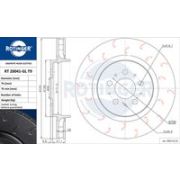 спирачен диск ROTINGER GRAPHITE HOOK SLOTTED RT 20998-GL T9 Volvo V70 Estate 2 (P80) R 2,5 T AWD