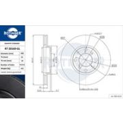 спирачен диск ROTINGER GRAPHITE LINE RT 20169-GL Honda Capa GA4, GA6 1.5 16V (GA4)