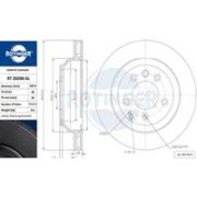 спирачен диск ROTINGER GRAPHITE LINE RT 20208-GL VW Touareg (7L) 5.0 V10 TDI