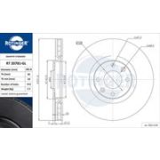 спирачен диск ROTINGER GRAPHITE LINE RT 20781-GL Citroen DS5 Hatchback 1.6 HDi
