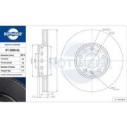 спирачен диск ROTINGER GRAPHITE LINE RT 2088-GL Audi A6 Avant (4A, C4) 2.6