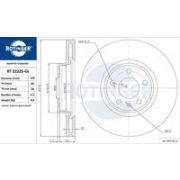 спирачен диск ROTINGER GRAPHITE LINE RT 22225-GL Audi A4 (8W2, B9) 40 TFSI Mild Hybrid