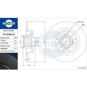 спирачен диск ROTINGER GRAPHITE LINE RT 3243BS-GL Renault Grand Scenic 2 (JM0-1) 1.5 dCi (JM02, JM13)