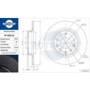 спирачен диск ROTINGER GRAPHITE LINE RT 4502-GL Mazda 6 Estate (GH) 2.2 D (GH10)