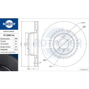 Снимка 1 на Спирачен диск ROTINGER GRAPHITE LINE RT 20987-GL