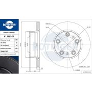Снимка 1 на Спирачен диск ROTINGER GRAPHITE LINE RT 2887-GL Снимка 1 на Спирачен диск ROTINGER GRAPHITE LINE RT 2887-GL