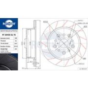 спирачен диск ROTINGER RT 20436-GL T6