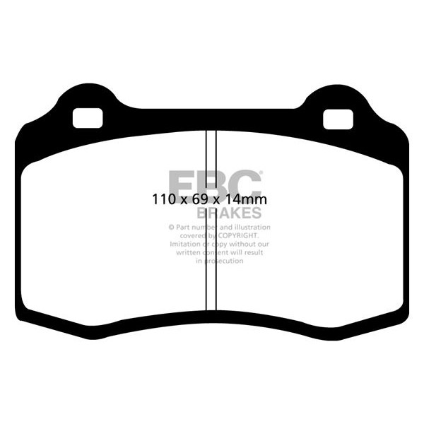 Снимка на Спортни performance накладки EBC Brakes DP81140RPX за CHRYSLER VIPER Convertible 8.0 - 406 к.с. бензин