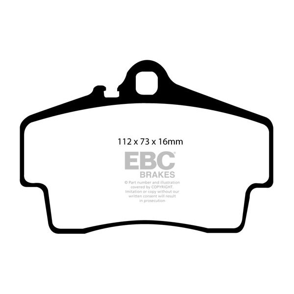 Снимка на Спортни performance накладки EBC Brakes DP81208RP1 за Porsche Boxster S 3.4 - 315 к.с. бензин